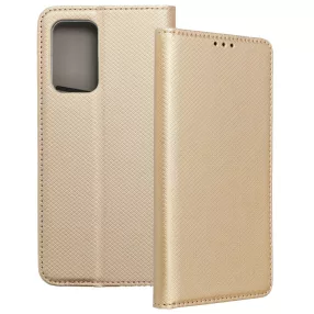   Motorola Edge 50 Fusion 5G könyvtok, fliptok, telefon tok, mágneszáras, bankkártyatartós, arany