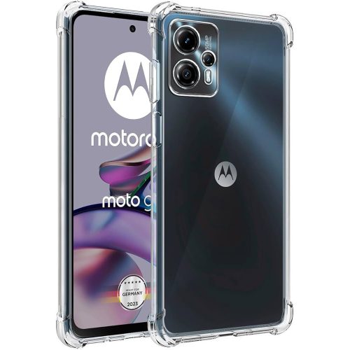 Motorola Moto G13 / G23 szilikon tok, hátlaptok, telefon tok, erősített sarkokkal, átlátszó, Anti Shock, 1.5mm