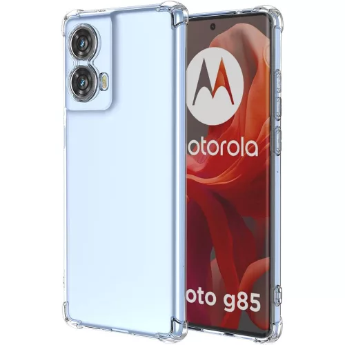 Motorola Moto G85 5G szilikon tok, hátlaptok, telefon tok, erősített sarkokkal, átlátszó, Anti Shock, 1.5mm
