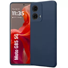  Motorola Moto G85 5G szilikon tok, hátlaptok, telefon tok, matt, sötétkék