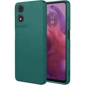   Motorola Moto E14 / G04 / G04s szilikon tok, hátlaptok, telefon tok, matt, zöld