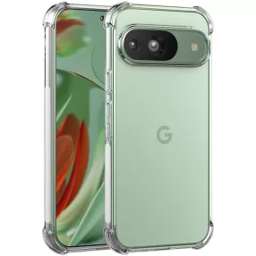   Google Pixel 9 5G / 9 Pro 5G szilikon tok, hátlaptok, telefon tok, erősített sarkokkal, kamera védelemmel, átlátszó, Anti Shock, 1.5mm