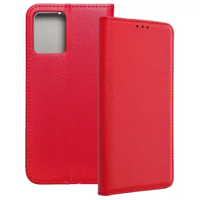   Motorola Moto G24 Power Edition könyvtok, fliptok, telefon tok, mágneszáras, bankkártyatartós, piros