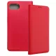 iPhone 16e / 17e könyvtok, fliptok, telefon tok, szilikon keretes, mágneszáras, piros