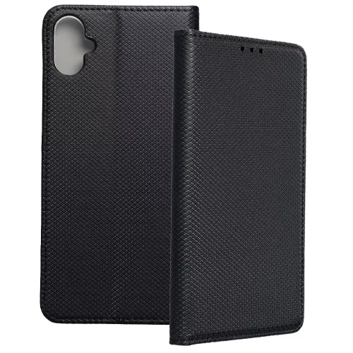 Samsung Galaxy A06 könyvtok, fliptok, telefon tok, mágneszáras, bankkártyatartós, fekete