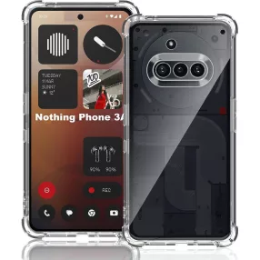   Nothing Phone (3a) szilikon tok, hátlaptok, telefon tok, erősített sarkokkal, kamera védelemmel, átlátszó, Anti Shock, 1.5mm