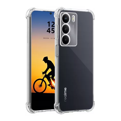 Realme 14x 5G szilikon tok, hátlaptok, telefon tok, erősített sarkokkal, átlátszó, Anti Shock, 1.5mm
