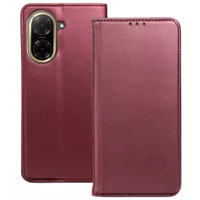   Xiaomi Redmi A5 4G könyvtok, fliptok, telefon tok, mágneszáras, bankkártyatartós, bordó, Smart Magnetic