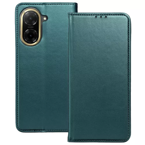 Xiaomi Redmi A5 4G könyvtok, fliptok, telefon tok, mágneszáras, bankkártyatartós, zöld, Smart Magnetic