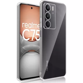   Realme 14x 5G / C75 szilikon tok, hátlaptok, telefon tok, vastag, átlátszó, kamera védelemmel, 2mm