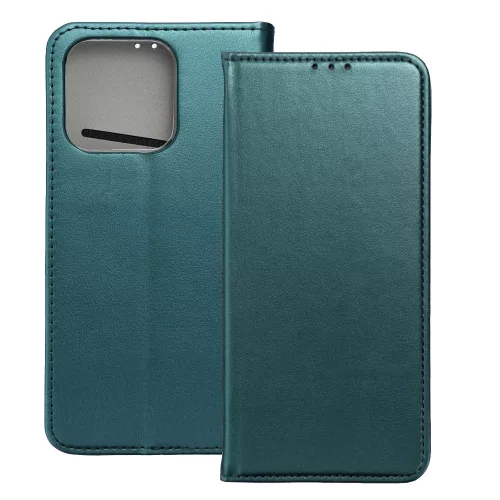 Motorola Edge 60 Fusion 5G / Edge 60 5G könyvtok, fliptok, telefon tok, mágneszáras, bankkártyatartós, zöld, Smart Magnetic