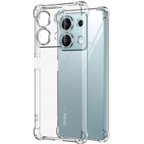 Xiaomi Redmi Note 14s 4G szilikon tok, hátlaptok, telefon tok, erősített sarkokkal, átlátszó, Anti Shock, 1.5mm