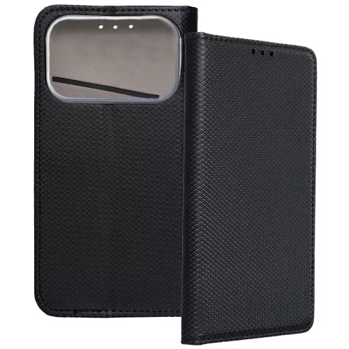 iPhone 17 Pro könyvtok, fliptok, telefon tok, mágneszáras, bankkártyatartós, fekete