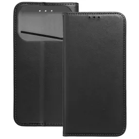   iPhone 17 Pro Max könyvtok, fliptok, telefon tok, mágneszáras, bankkártyatartós, fekete, Smart Magnetic