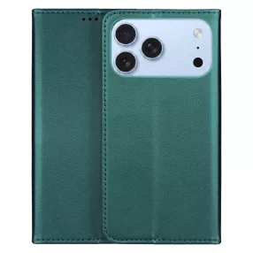   iPhone 18 Pro Max / 17 Pro Max könyvtok, fliptok, telefon tok, mágneszáras, bankkártyatartós, zöld, Smart Magnetic