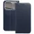 iPhone 17 Pro könyvtok, fliptok, telefon tok, mágneszáras, bankkártyatartós, sötétkék, Smart Magnetic