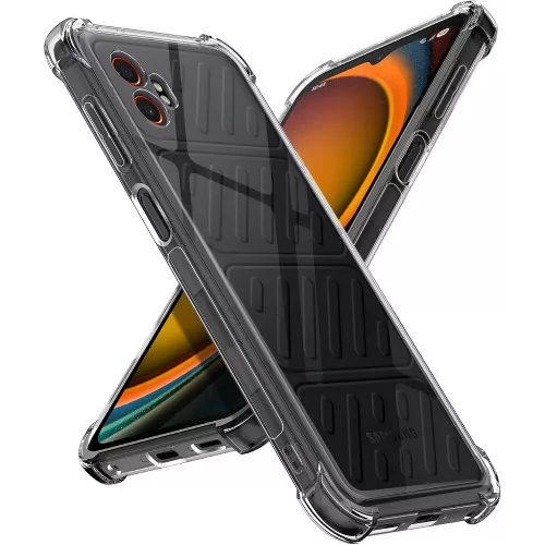 Samsung Galaxy Xcover7 Pro 5G szilikon tok, hátlaptok, telefon tok, erősített sarkokkal, átlátszó, Anti Shock, 1.5mm