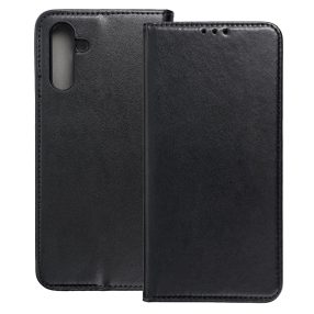   Samsung Galaxy A17 4G / A17 5G könyvtok, fliptok, telefon tok, mágneszáras, bankkártyatartós, fekete, Smart Magnetic