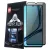 Realme Note 60 / Note 70T / C63 4G üvegfólia, tempered glass, előlapi, edzett, hajlított, fekete kerettel, betekintés védelemmel, Privacy