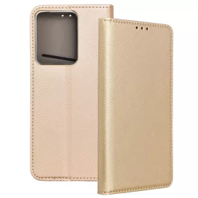   Realme 14 5G / Realme 14T 5G könyvtok, fliptok, telefon tok, mágneszáras, bankkártyatartós, arany