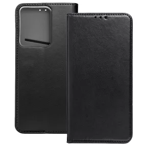   Realme 14 5G / Realme 14T 5G könyvtok, fliptok, telefon tok, mágneszáras, bankkártyatartós, fekete, Smart Magnetic