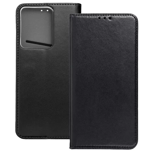 Realme 14 5G / Realme 14T 5G könyvtok, fliptok, telefon tok, mágneszáras, bankkártyatartós, fekete, Smart Magnetic