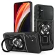 Samsung Galaxy A18 (4G/5G) / A17 (4G/5G) Defender Armor Mag tok – MagSafe kompatibilis, kitámasztható, ütésálló fekete hátlaptok