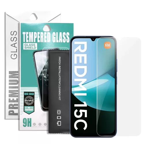 Xiaomi Redmi 15C 4G / Redmi 15C 5G / Poco C85 üvegfólia, tempered glass, előlapi, edzett, 9H, 0.33mm, prémium