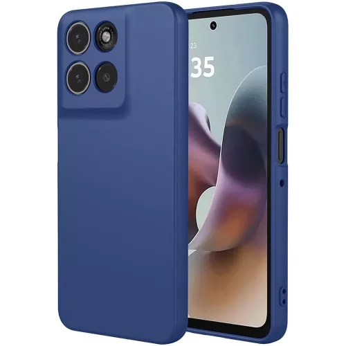 Motorola Moto G56 5G szilikon tok, hátlaptok, telefon tok, matt, sötétkék