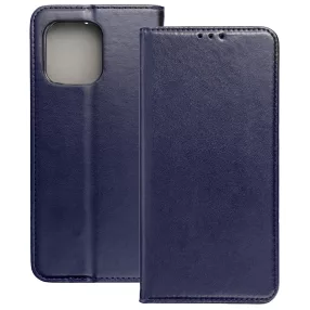   Motorola Moto G56 5G könyvtok, fliptok, telefon tok, mágneszáras, bankkártyatartós, sötétkék, Smart Magnetic