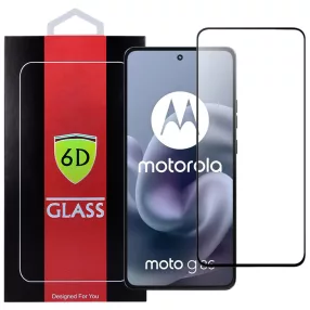   Motorola Moto G86 5G / G86 Power 5G üvegfólia, tempered glass, előlapi, 6D, edzett, hajlított, fekete kerettel