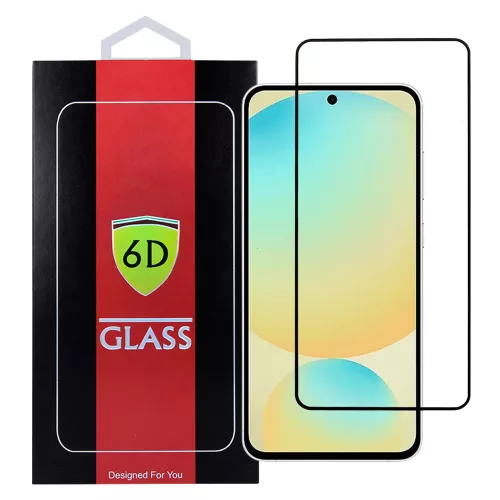 Samsung Galaxy S25 FE 5G üvegfólia, tempered glass, előlapi, 6D, edzett, hajlított, fekete kerettel