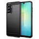 Samsung Galaxy A18 (4G/5G) / A17 (4G/5G) / A26 5G szilikon tok, hátlaptok, telefon tok, karbon mintás, fekete, Simple Carbon
