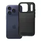 iPhone 17 Pro szilikon tok, hátlaptok, telefon tok, karbon mintás, fekete, Simple Carbon