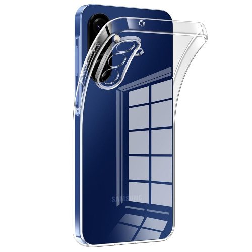 Samsung Galaxy A17 4G / A17 5G szilikon tok, hátlaptok, telefon tok, vastag, kamera védelemmel, átlátszó, 2mm, BOX