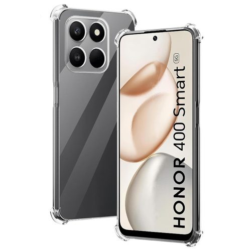 Honor 400 Smart 5G / X7d 4G szilikon tok, hátlaptok, telefon tok, erősített sarkokkal, átlátszó, Anti Shock, 1.5mm