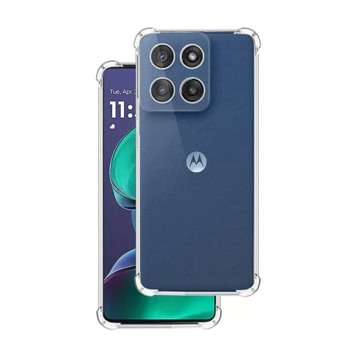 Motorola Edge 60 Pro 5G szilikon tok, hátlaptok, telefon tok, erősített sarkokkal, átlátszó, Anti Shock, 1.5mm