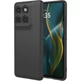   Motorola Edge 60 Pro 5G szilikon tok, hátlaptok, telefon tok, matt, fekete