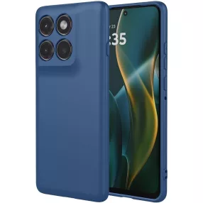   Motorola Edge 60 Pro 5G szilikon tok, hátlaptok, telefon tok, matt, sötétkék