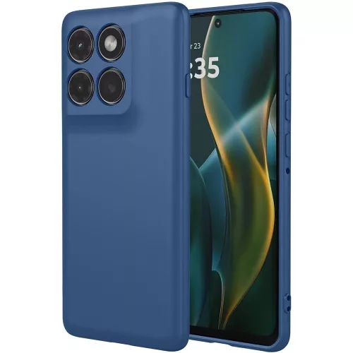 Motorola Edge 60 Pro 5G szilikon tok, hátlaptok, telefon tok, matt, sötétkék