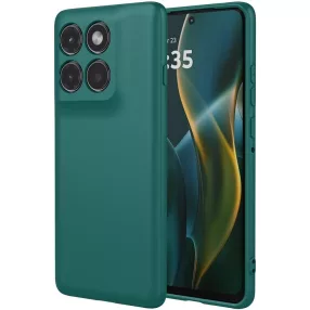   Motorola Edge 60 Pro 5G szilikon tok, hátlaptok, telefon tok, matt, zöld