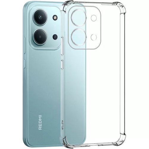 Xiaomi Redmi 15C 4G / Redmi 15C 5G szilikon tok, hátlaptok, telefon tok, erősített sarkokkal, átlátszó, Anti Shock, 1.5mm