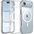 iPhone Air hátlaptok, telefon tok, MagSafe kompatibilis, erősített sarkokkal, átlátszó, kamera védelemmel, Anti Shock Mag Case, 1.5mm