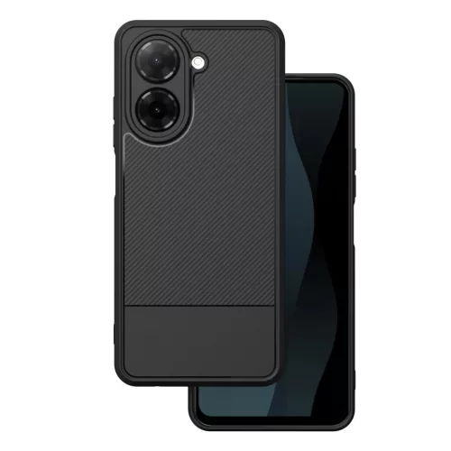 Xiaomi Redmi A5 4G szilikon tok – kameravédős, karbon mintás fekete hátlaptok, Simple Carbon case