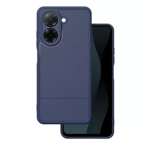   Xiaomi Redmi A5 4G szilikon tok – kameravédős, karbon mintás kék hátlaptok, Simple Carbon Case