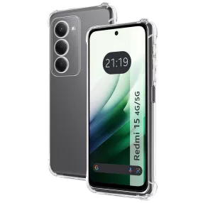   Xiaomi Redmi 15 4G / Redmi 15 5G szilikon tok, hátlaptok, telefon tok, erősített sarkokkal, átlátszó, Anti Shock, 1.5mm