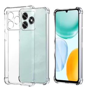   Honor X5c Plus szilikon tok, hátlaptok, telefon tok, erősített sarkokkal, átlátszó, Anti Shock, 1.5mm