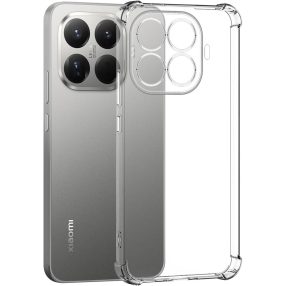   Xiaomi 15T Pro 5G szilikon tok, hátlaptok, telefon tok, erősített sarkokkal, átlátszó, Anti Shock, 1.5mm