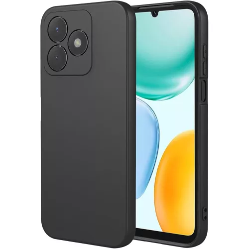 Honor X5c Plus szilikon tok, hátlaptok, telefon tok, matt, fekete