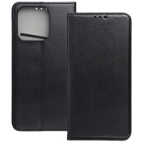   Xiaomi 15T 5G könyvtok, fliptok, telefon tok, mágneszáras, bankkártyatartós, fekete, Smart Magnetic